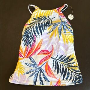 CALIA Tropical Print Tankini top XS